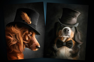 Gentlemen Dogs collection (digital painting)