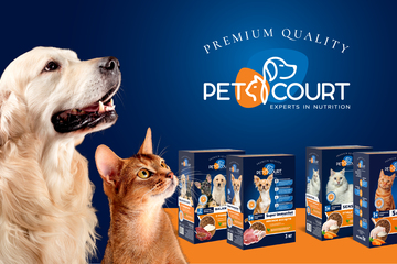 Разработка бренда под ключ кормов для животных "PET COURT"