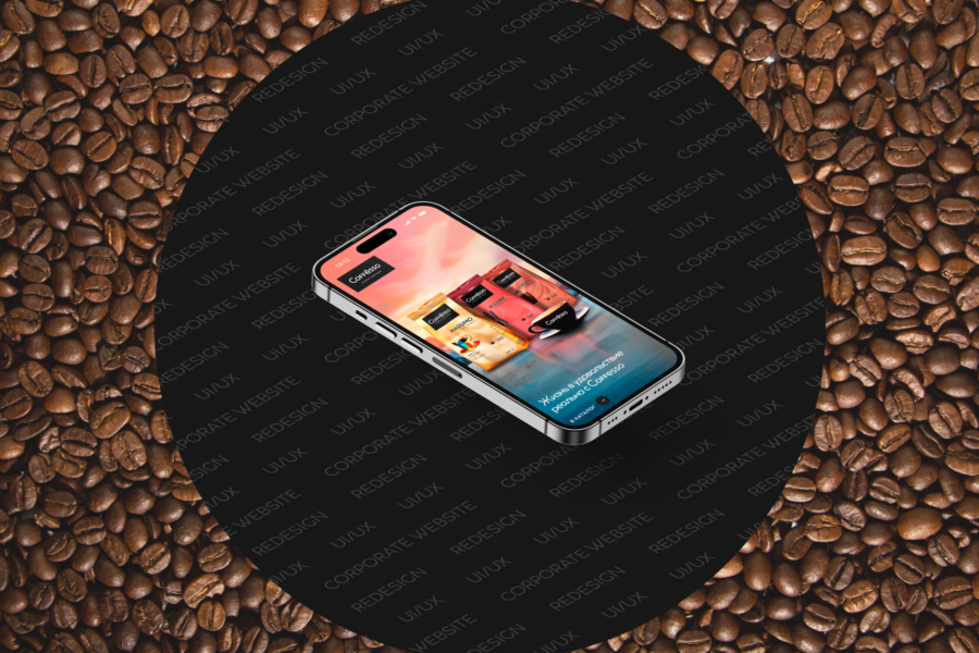 Coffesso - новый сайт для кофейного B2C бренда