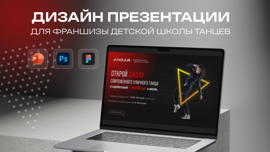 Разработка презентации франшизы детской школы современного танца 